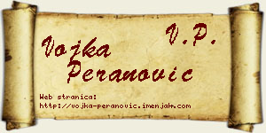 Vojka Peranović vizit kartica